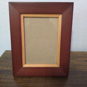 Cherry & Maple Inlaid Wood 4 x 6 Picture Frame By Rare Woods Stunning